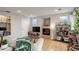 Open-concept living room with a fireplace at 1203 6Th St # 1203, Golden, CO 80403