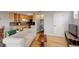 Open-concept living area with hardwood flooring at 1203 6Th St # 1203, Golden, CO 80403