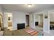 Comfortable main bedroom features ensuite bath and mirrored closet at 1203 6Th St # 1203, Golden, CO 80403