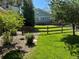 Beautiful backyard with a well-maintained lawn and wooden fence, complemented by lush trees and meticulous landscaping at 22991 Hope Dale Ave, Parker, CO 80138