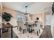 Formal dining room featuring modern light fixtures and stylish décor at 22991 Hope Dale Ave, Parker, CO 80138