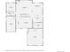 Detailed floor plan showing layout of main level, including kitchen and garage at 22991 Hope Dale Ave, Parker, CO 80138