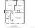 Second floor plan featuring bedrooms and a bathroom, with labeled dimensions and layout at 845 S Kenton St, Aurora, CO 80012