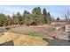 Spacious backyard with fenced area, perfect for outdoor activities at 1 Random Rd, Englewood, CO 80113