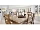 Bright dining area featuring a wooden table set and oversized window views to the property's surrounding greenery at 1 Random Rd, Englewood, CO 80113