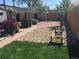 Backyard featuring a well-designed layout with a mix of gravel, greenery, and decorative plants, perfect for relaxation at 4368 Benton St, Denver, CO 80212