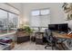 Bright home office with natural light, practical furniture, and a view of the outdoors at 2840 S Bannock St, Englewood, CO 80110