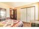 Bedroom with a double bed and built-in closet at 1557 S Owens St # 59, Denver, CO 80232