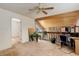 Bright, airy office space features a ceiling fan and stone accent wall at 12430 E Pacific Cir # B, Aurora, CO 80014
