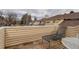 Relaxing patio features wood decking and overlooks the community at 12430 E Pacific Cir # B, Aurora, CO 80014