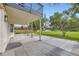 Covered patio perfect for outdoor entertaining with a view of the large backyard at 2101 Champlain Dr, Boulder, CO 80301