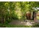 Serene garden path with lush greenery, leading to a secluded backyard retreat at 10000 E Ohio Ave, Denver, CO 80247