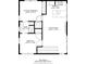 Detailed floor plan showcasing the layout of the home, including the primary bedroom, kitchen, and living room at 3947 Winona Ct, Denver, CO 80212