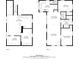 Upstairs floor plan layout with kitchen, living room, bedroom, and bathroom dimensions at 3947 Winona Ct, Denver, CO 80212