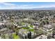 Aerial view of the lush surroundings and property at 21 Huntwick Ln, Cherry Hills Village, CO 80113