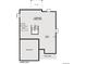 Basement layout showing unfinished lower level with space for future customization and utility at 1361 Loraine N Cir, Erie, CO 80026