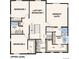 Upper level layout featuring three bedrooms, two bathrooms, a laundry room, and linen closets at 1361 Loraine N Cir, Erie, CO 80026