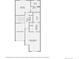 Detailed floor plan displaying the second floor including the primary bedroom, additional bedroom, and bathrooms at 3611 S Perth Cir # 103, Aurora, CO 80013