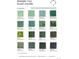 Pewabic Tile glaze colors including celadon, sweet pea, emerald, kale, lime, and leaf at 1160 N Dahlia St, Denver, CO 80220