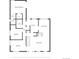 Detailed floor plan showcasing the layout of the living room, kitchen, bedrooms and bathrooms at 2608 E Fremont Pl, Centennial, CO 80122