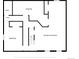 Basement floor plan featuring a recreation room, bedroom, bathroom and storage area at 2608 E Fremont Pl, Centennial, CO 80122