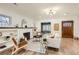 Bright living room with fireplace, hardwood floors, and modern decor at 853 Saint Paul St, Denver, CO 80206