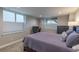 Basement bedroom features carpeting, a large window, desk space and ample lighting for a comfortable retreat at 11890 Discovery Cir, Parker, CO 80138