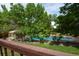Backyard pool surrounded by lush trees and greenery, perfect for relaxing or entertaining at 8130 E Bethany Pl, Denver, CO 80231