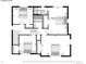 Second floor plan featuring multiple bedrooms and bathrooms, offering a spacious layout at 13225 Peacock Dr, Lone Tree, CO 80124
