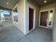 Inviting front porch with double entry doors at 5604 Wisteria Ave, Firestone, CO 80504