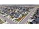 Expansive aerial view of a neighborhood with well-maintained homes and manicured lawns at 12828 Fox Ct, Westminster, CO 80234