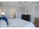Main bedroom with large bed, dresser, and access to bathroom at 2200 S University Blvd # 201, Denver, CO 80210