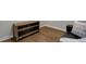 Simple living room with a wooden media console at 2200 S University Blvd # 201, Denver, CO 80210
