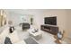 Finished basement with a cozy seating area, TV, and stylish decor for entertainment at 2105 Keota Ln, Superior, CO 80027