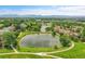 Scenic aerial view of the community with ponds, green spaces, and walking paths at 11268 Grove St # I, Westminster, CO 80031