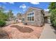 Backyard patio with stone accents and landscaping, perfect for outdoor entertaining at 11268 Grove St # I, Westminster, CO 80031