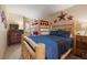 Spacious bedroom with bunk beds and a view at 100 River Park Dr # A, Breckenridge, CO 80424