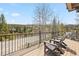 A beautiful outdoor deck with comfortable seating and mountain views at 100 River Park Dr # A, Breckenridge, CO 80424