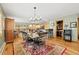 Open floor plan featuring dining area, kitchen and breakfast bar at 100 River Park Dr # A, Breckenridge, CO 80424
