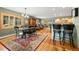 Open floor plan featuring dining area, kitchen and breakfast bar at 100 River Park Dr # A, Breckenridge, CO 80424