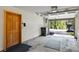 A large garage with an automatic door opener and an exit door to the interior of the home at 100 River Park Dr # A, Breckenridge, CO 80424