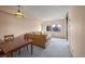 Spacious living room with city views at 1551 Larimer St # 2805, Denver, CO 80202