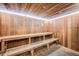 Unwind and rejuvenate in this relaxing sauna with wooden benches at 1551 Larimer St # 2805, Denver, CO 80202