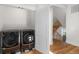 Convenient laundry room with washer and dryer, plus stairs to upper level at 817 29Th St, Denver, CO 80205