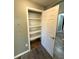 Walk-in pantry with ample shelving at 17443 Nature Walk Trail # 102, Parker, CO 80134