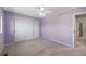 Bedroom features carpet, ceiling fan and large closet at 11050 Gaylord St, Northglenn, CO 80233