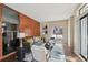 Comfortable living room featuring natural light, a sofa and modern decor at 3195 Blake St # 106, Denver, CO 80205