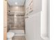 Clean bathroom with shower and tile at 8408 Vinegarroon Rd, Parker, CO 80138