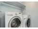 Updated laundry room featuring a modern LG washer and dryer combination, ensuring efficient laundry care at 1056 S Macon Way, Aurora, CO 80012