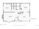 First floor floor plan for the home at 7641 S Rosemary Cir, Centennial, CO 80112